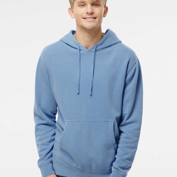 Midweight Pigment-Dyed Hooded Sweatshirt Thumbnail